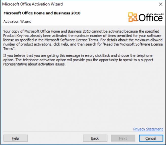 how to activate Microsoft Office 2010 with serial key