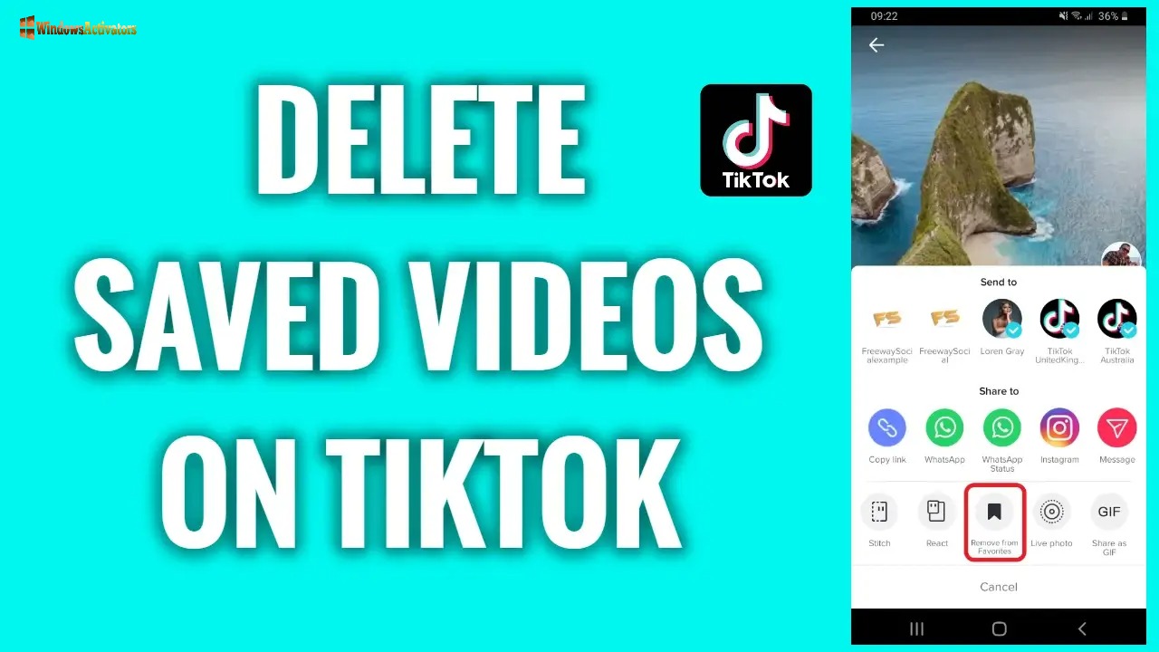 how to delete a tiktok video-ink