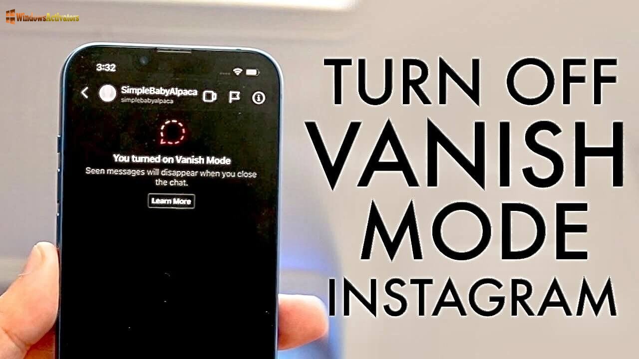 how to turn off vanish mode on instagram-ink