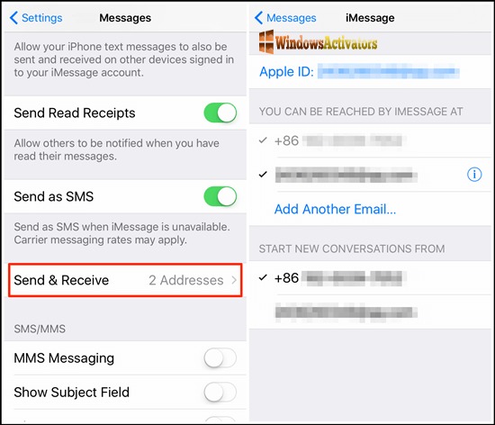 How to sync iMessages key-ink